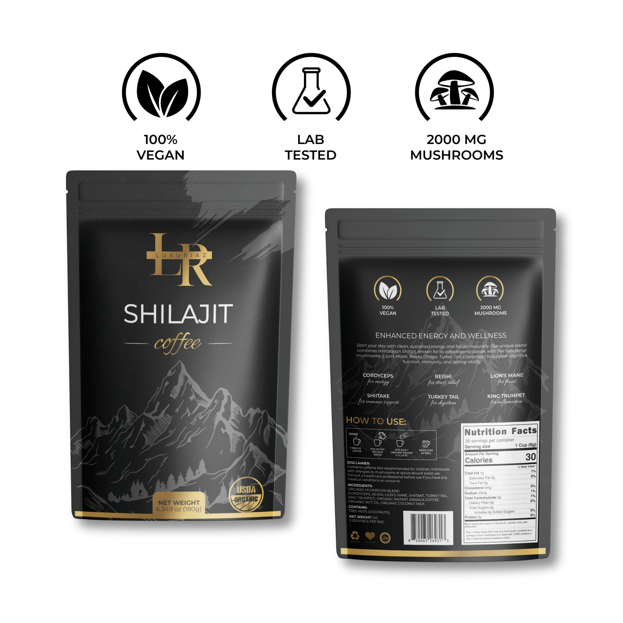 Shilajit Mushroom Coffee
